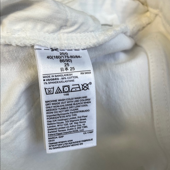 GAP White Frayed-Hem Denim Mini Skirt - Picture 6 of 8